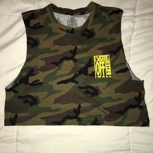 Vans Camo Cropped Muscle Tank